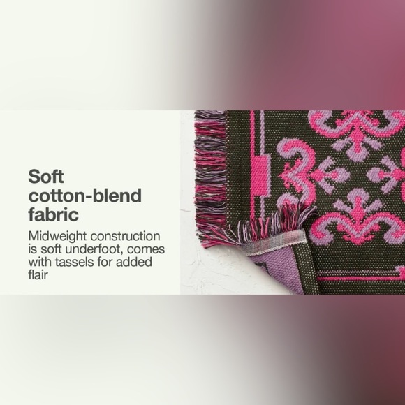 NWT giglio fringe bath rug opalhouse by Jungalow 32”x20” - Picture 4 of 6